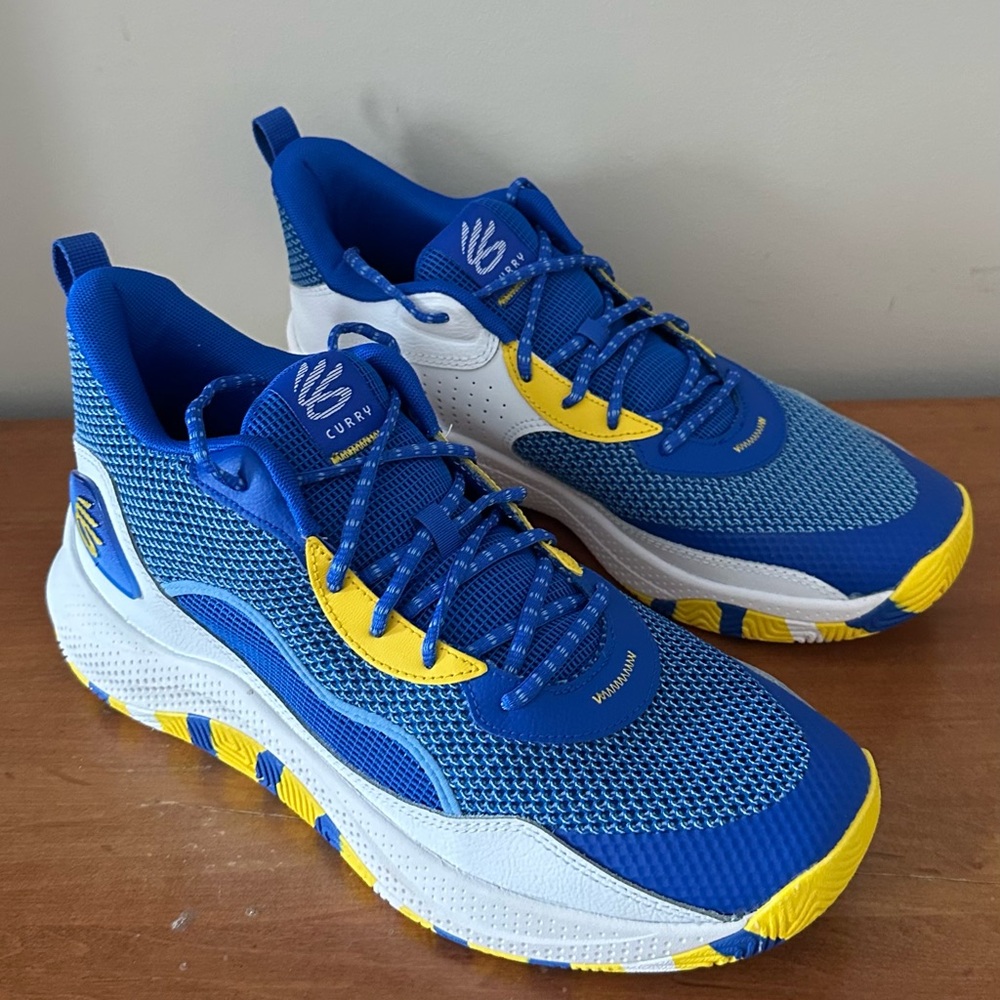 Under Armour Curry 3Z 24 Men's Basketball Sneakers Blue / Yellow Size 12